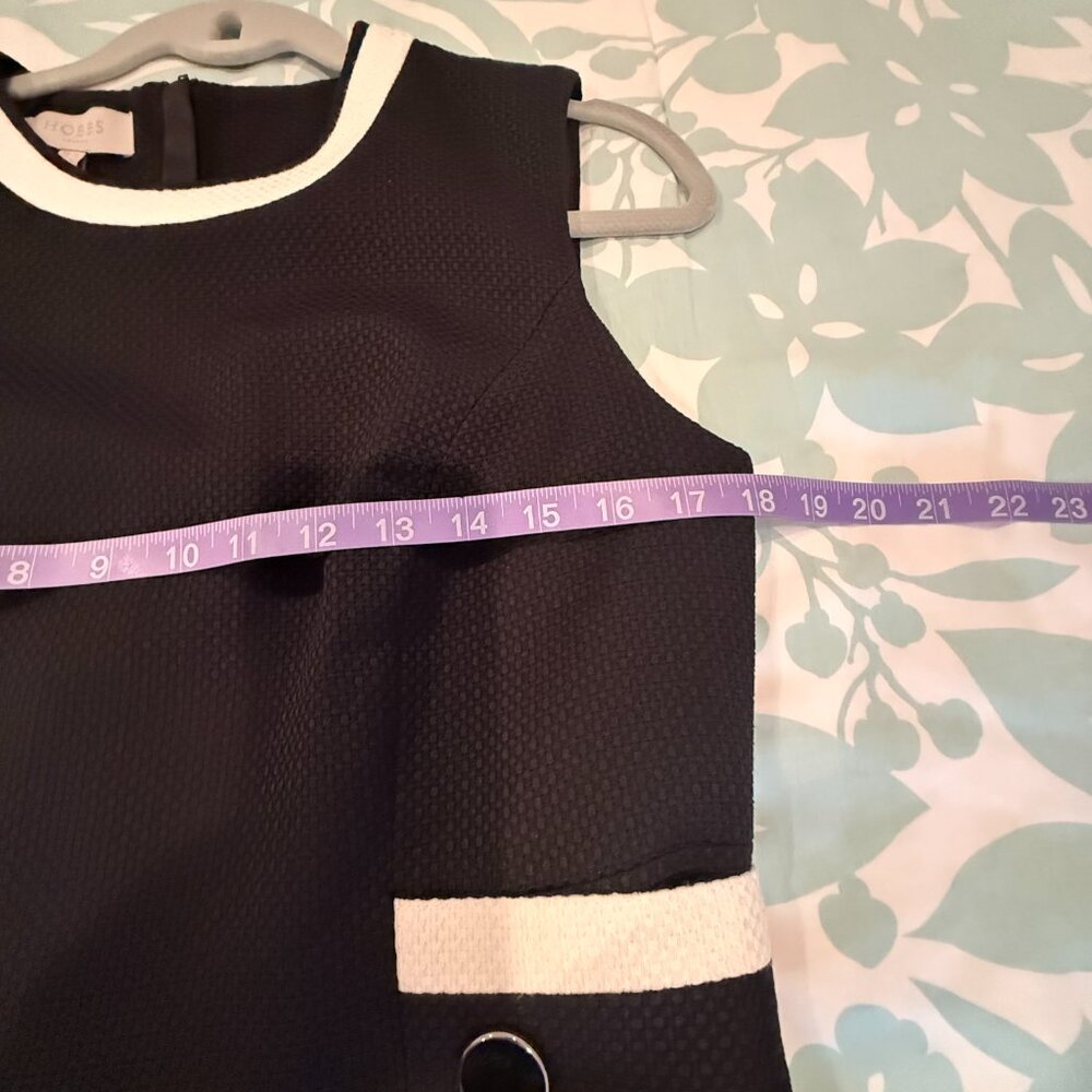 HOBB Jacquie Dress, size 8 Black /Ivory - Picture 11 of 14